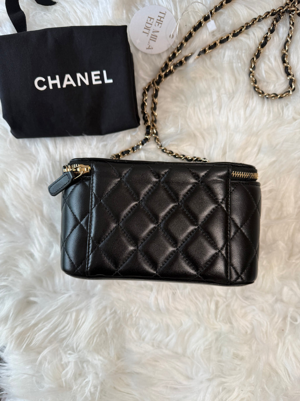 CHANEL VANITY BAG LAMBSKIN GHW
