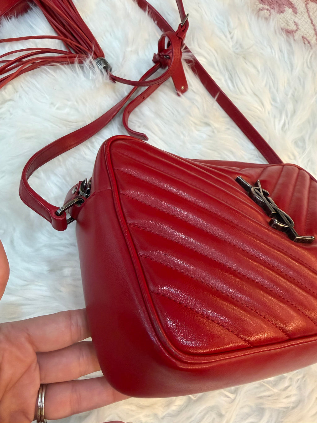 SAINT LAURENT LOU MATELASSE CAMERA BAG