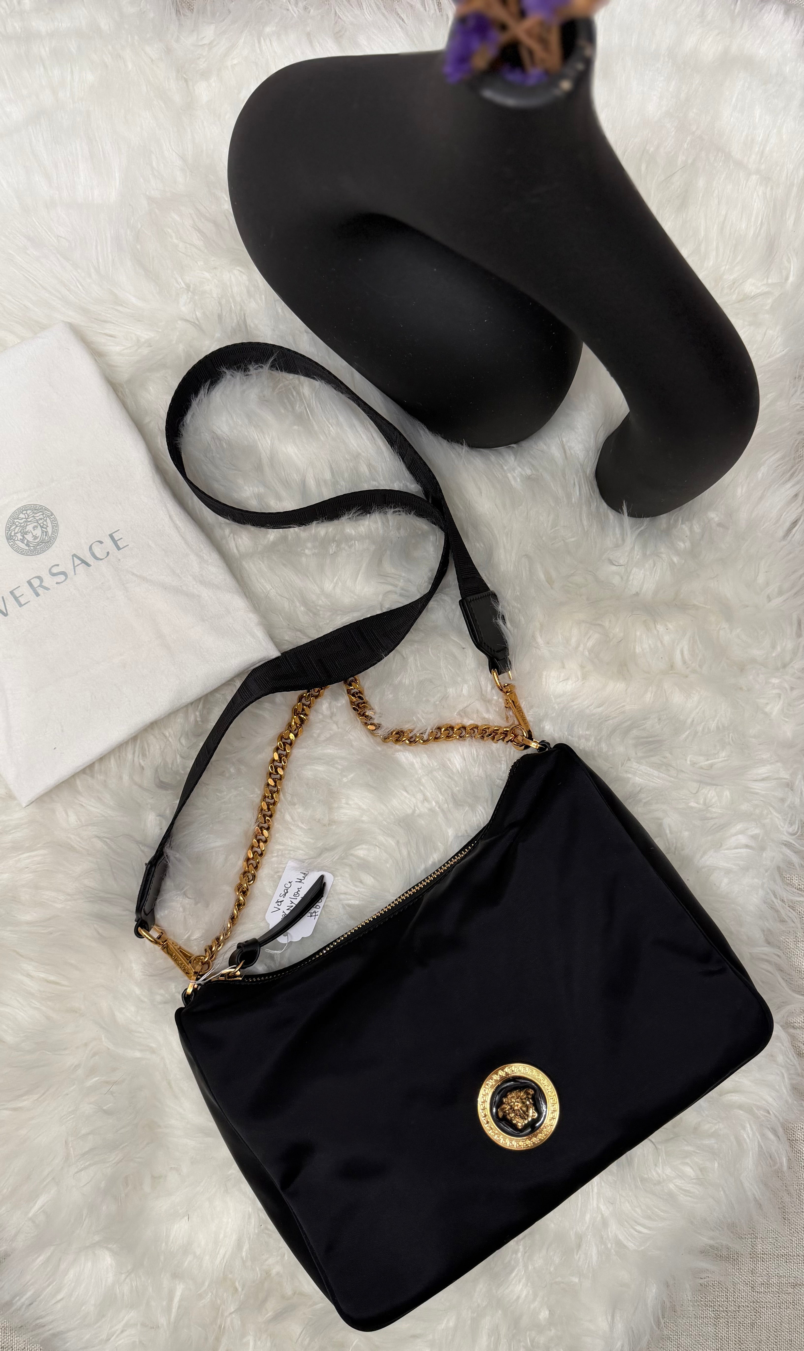 Versace Nylon Tribute Medium bag