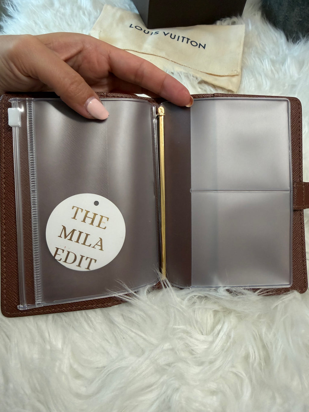 LOUIS VUITTON MONOGRAM CANVAS PM AGENDA COVER/NOTEBOOK