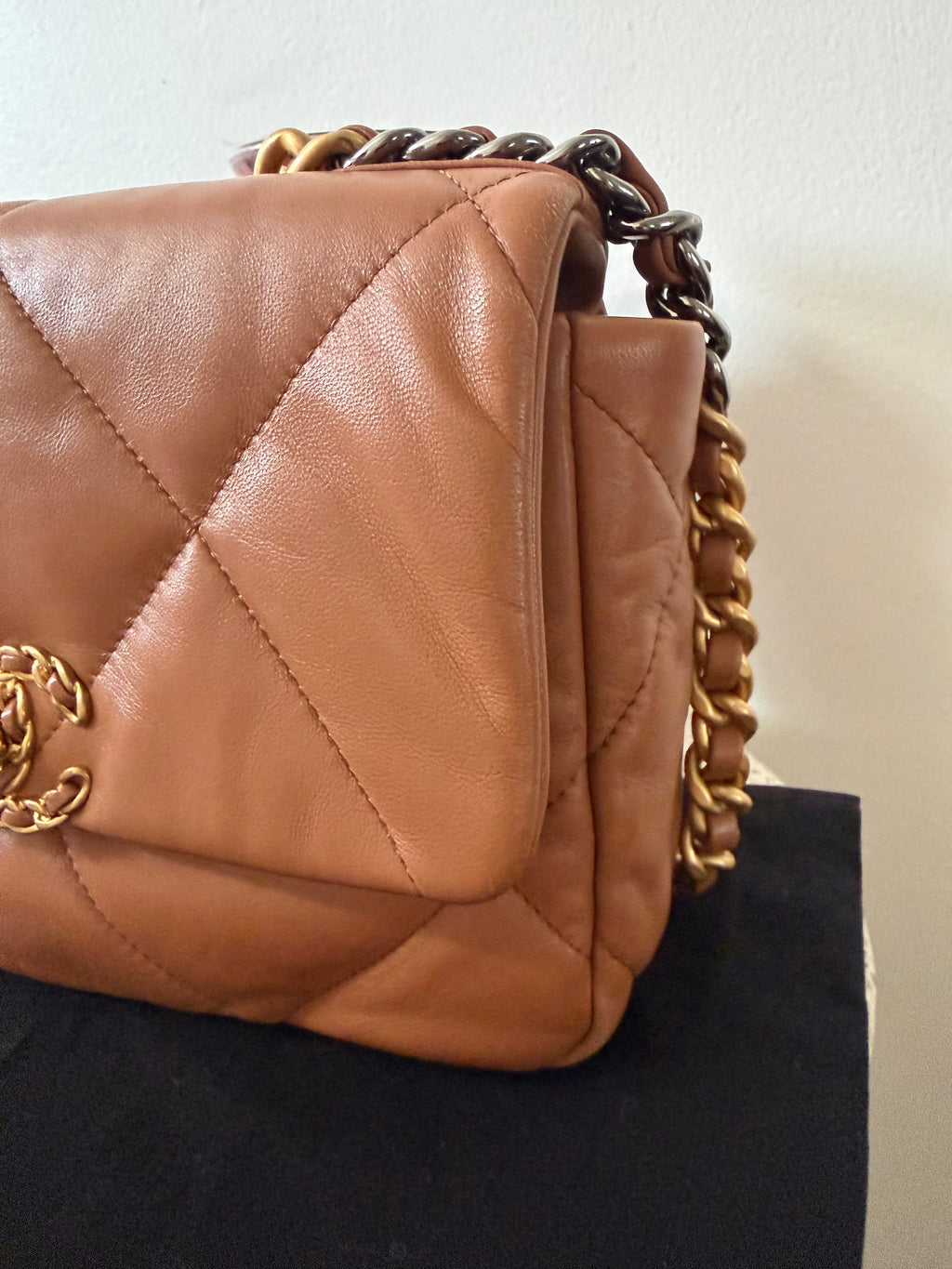 CHANEL 19 QUILTED LAMBSKIN BAG