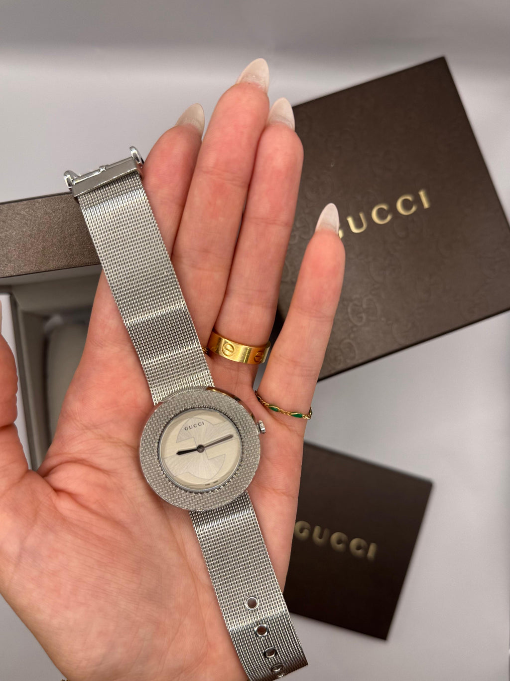 Gucci U-Play Watch Mesh Strap, 35 mm