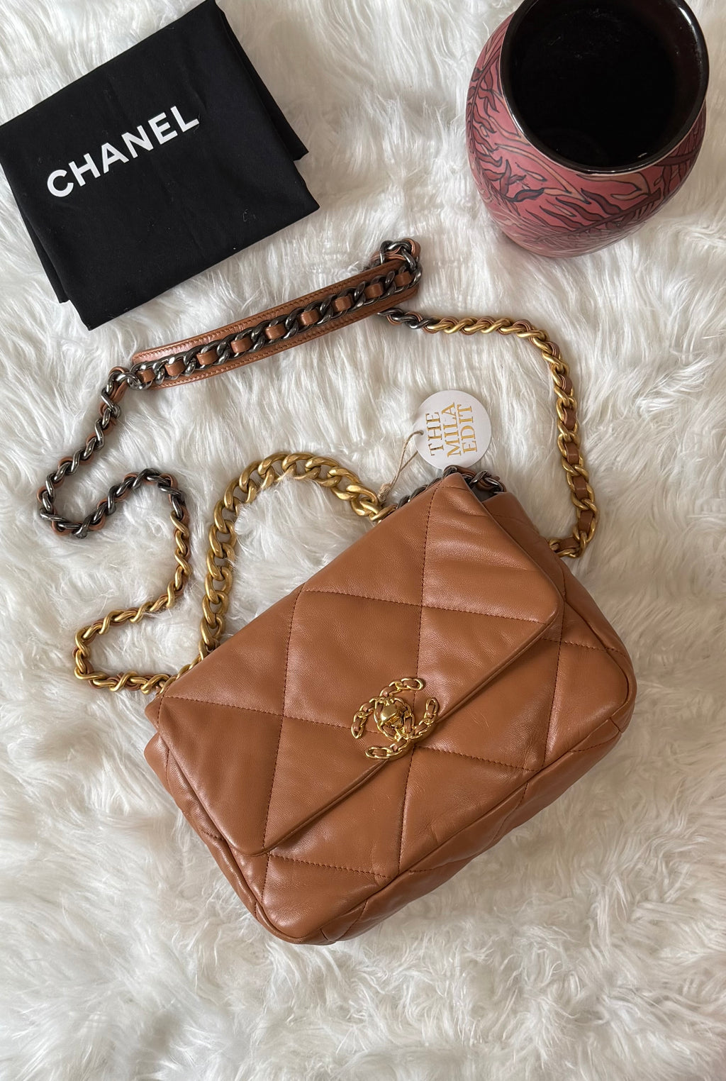CHANEL 19 QUILTED LAMBSKIN BAG