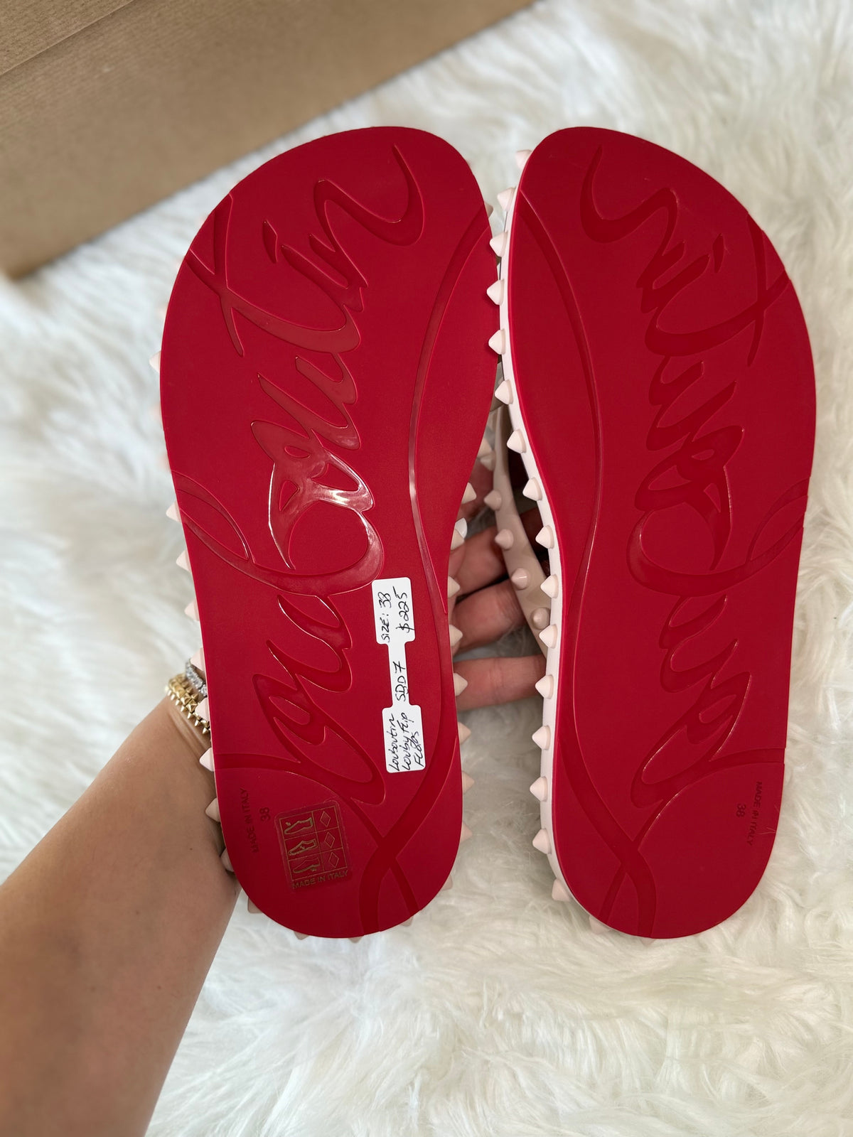 CHRISTIAN LOUBOUTIN SUPER LOUBY FLIP-FLOPS