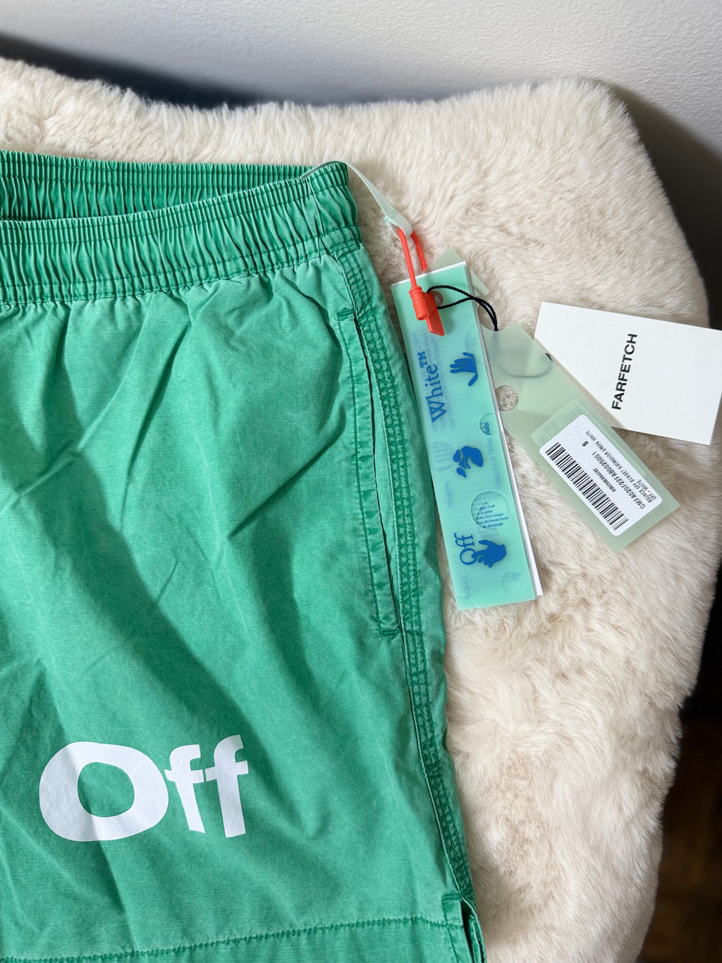 OFF-WHITE Mens classics industrial swimming shorts