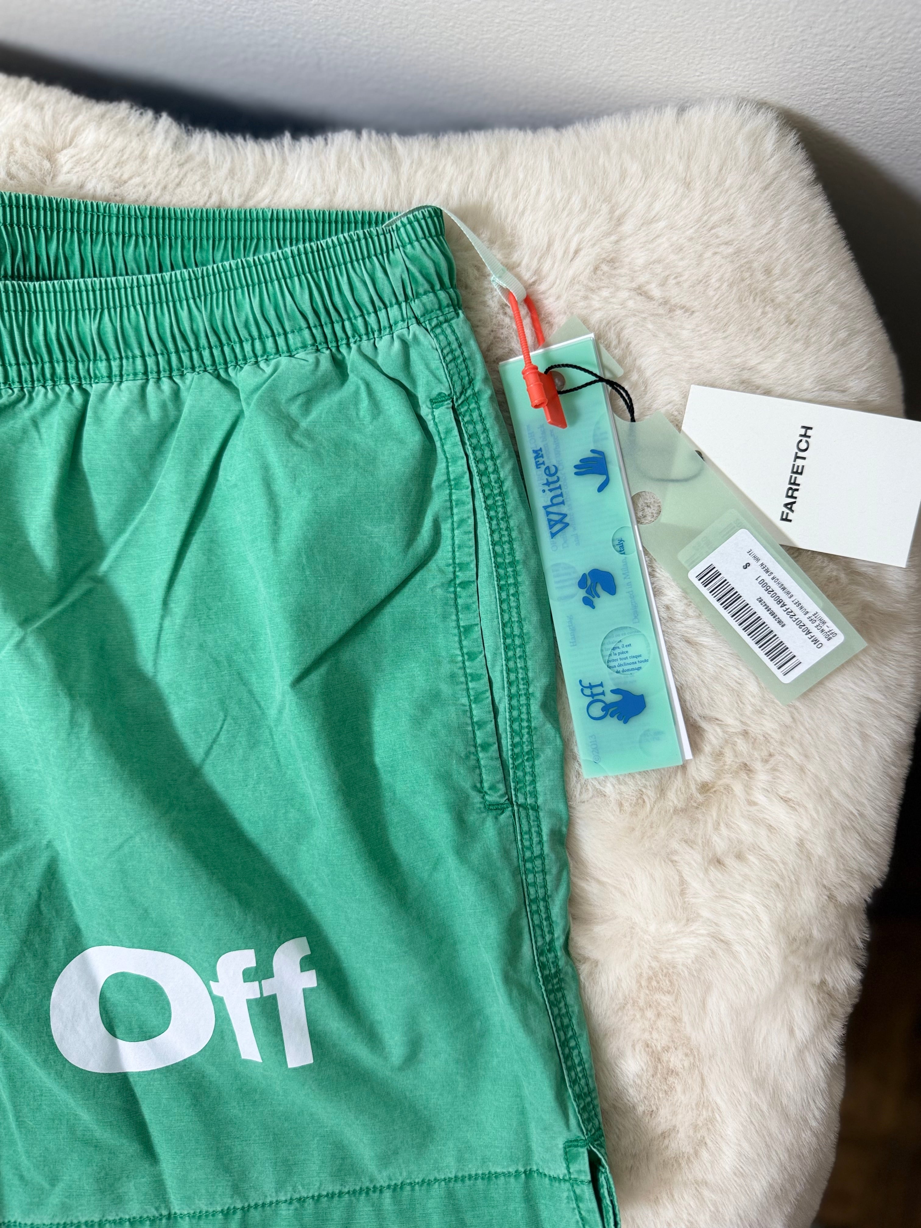 OFF-WHITE Mens classics industrial swimming shorts