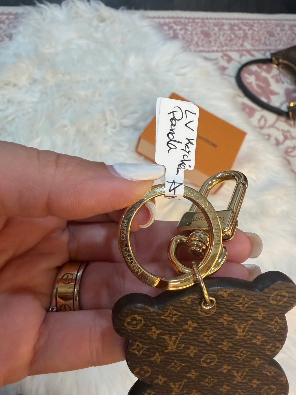 LOUIS VUITTON PANDA BAG CHARM KEY HOLDER