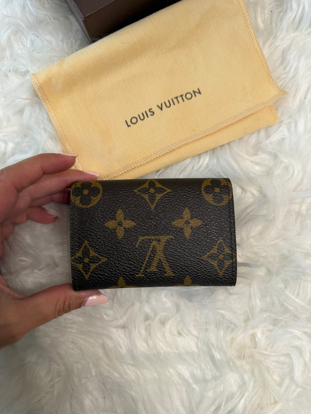 LOUIS VUITTON MONOGRAM PORTE LEATHER CARD WALLET