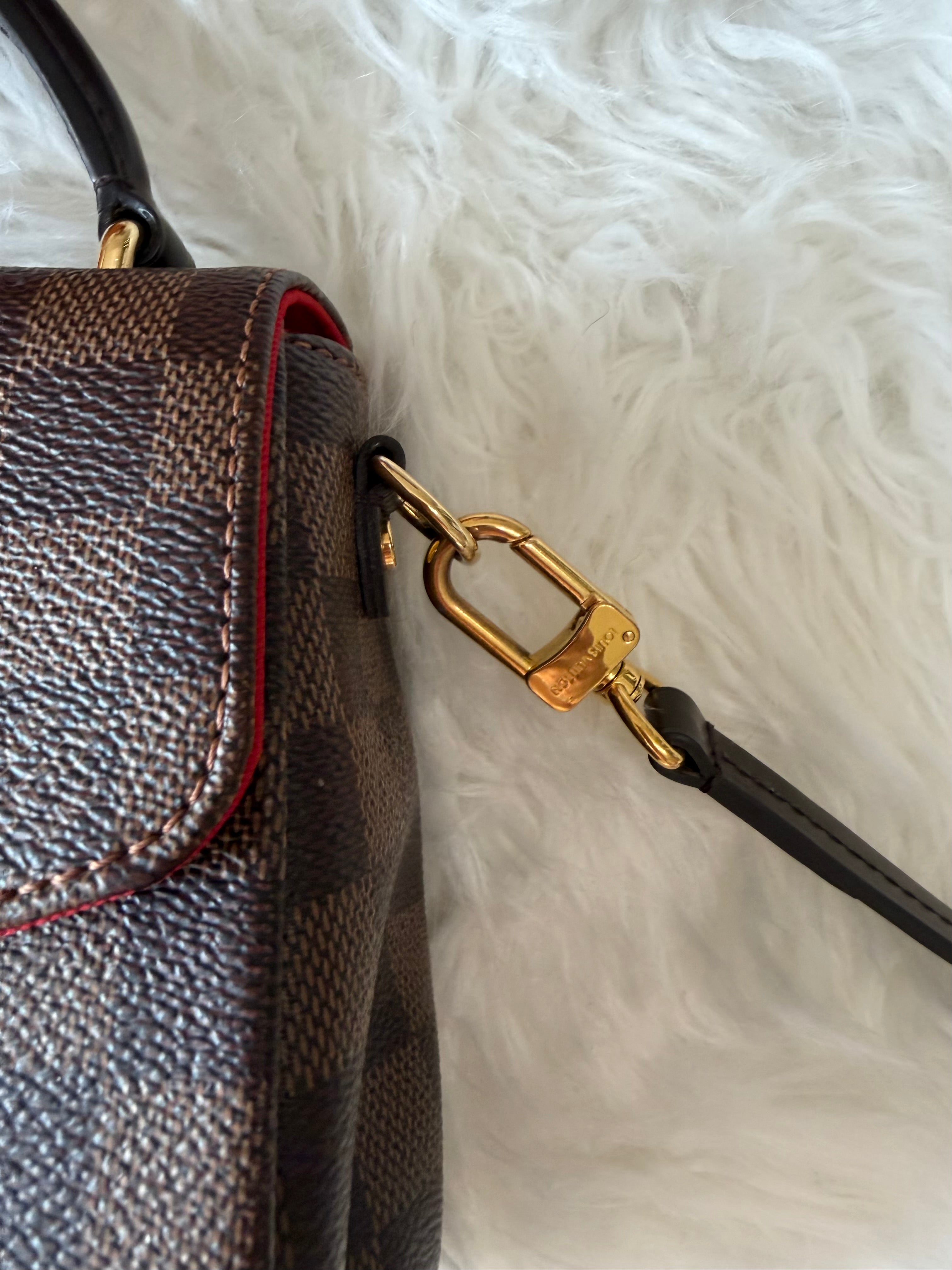 LOUIS VUITTON CROISETTE DAMIER EBENE SHOULDER BAG