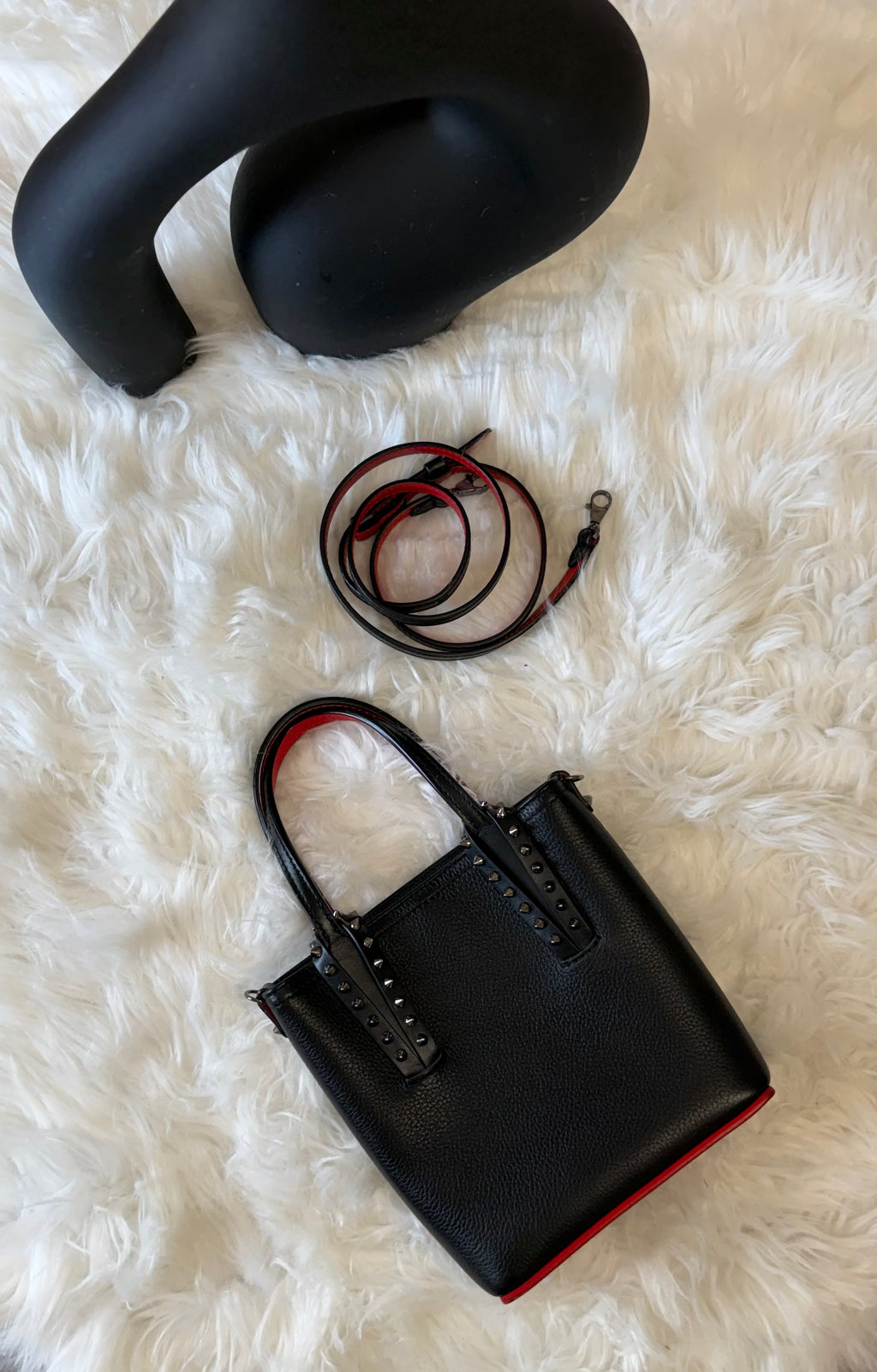 CHRISTIAN LOUBOUTIN CABATA MINI TOTE BAG