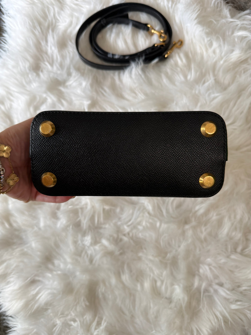 BALENCIAGA SIGNATURE GRAINED VILLE TOP HANDLE