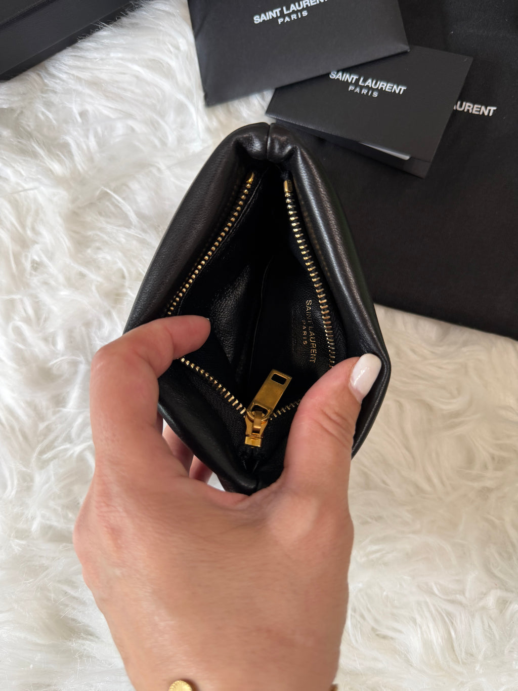 SAINT LAURENT CALYPSO MINI PILLOW POUCH