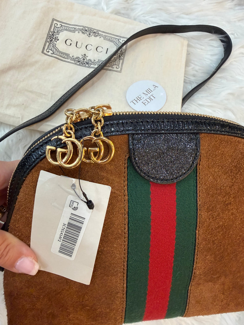 GUCCI OPHIDIA SMALL DOME SHOULDER BAG