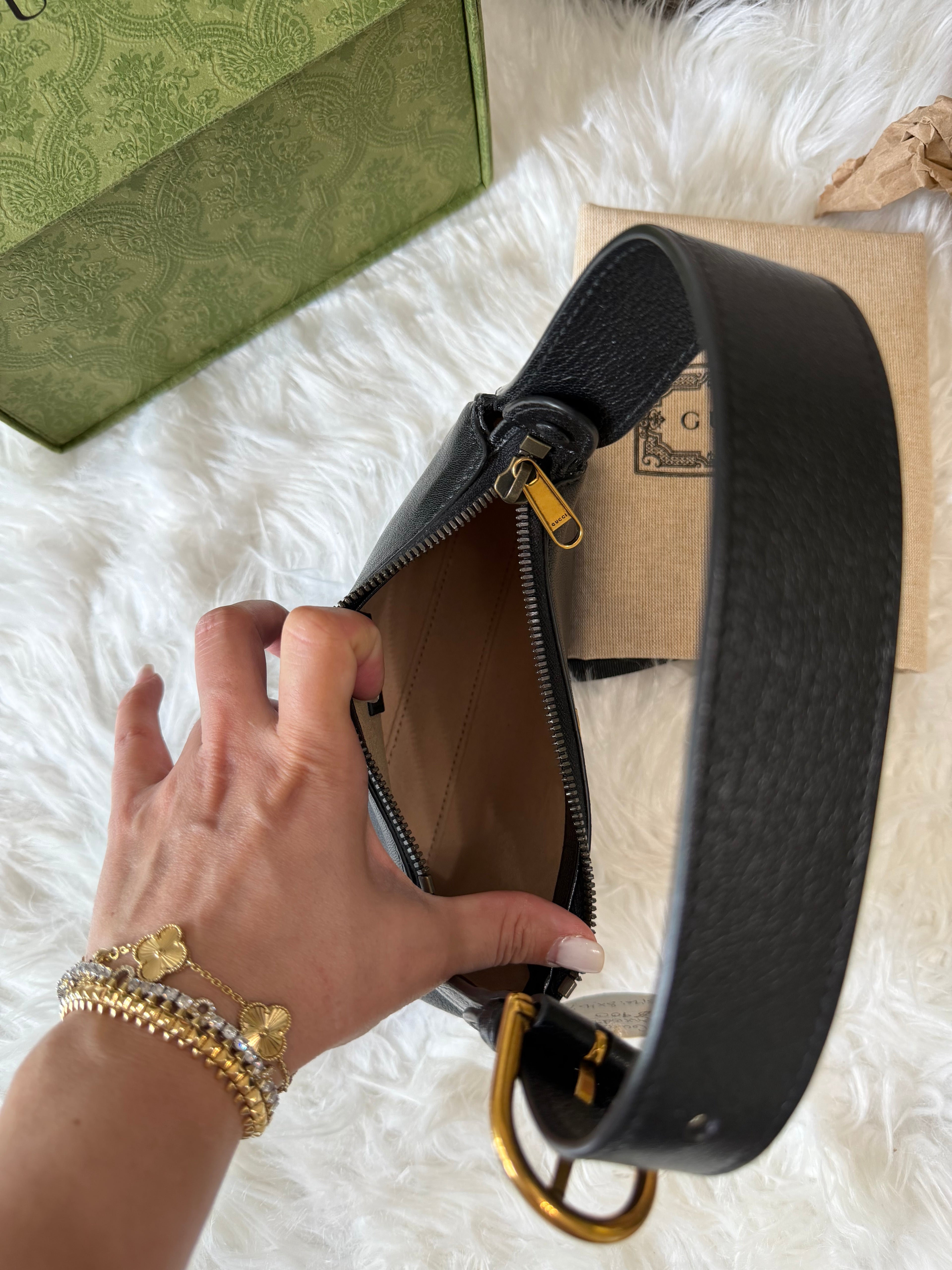 GUCCI APHRODITE SHOULDER MINI LEATHER BAG