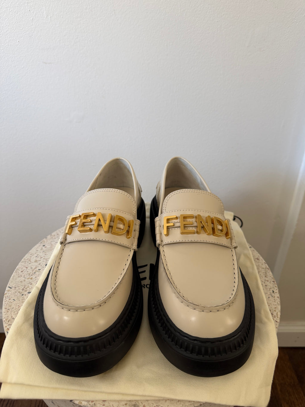 Fendi Leather Loafers