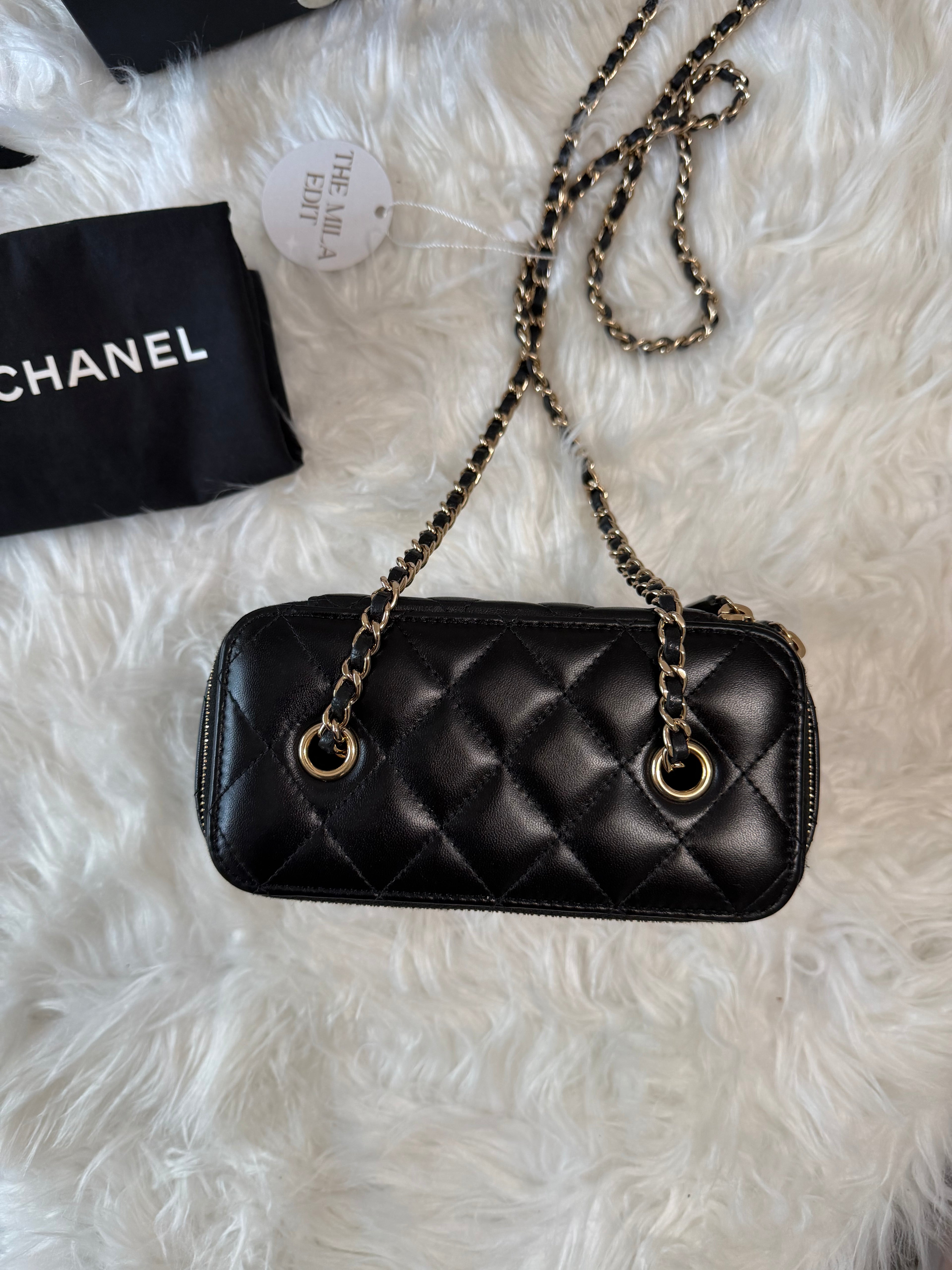 CHANEL VANITY BAG LAMBSKIN GHW