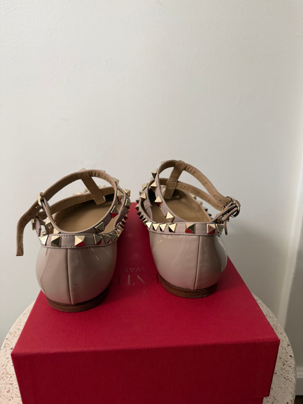 VALENTINO GARAVANI BALLERINA ROCKSTUD FLATS