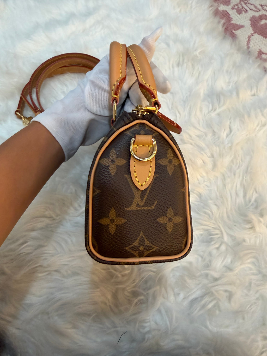 LOUIS VUITTON NANO SPEEDY AND MONOGRAM CANVAS