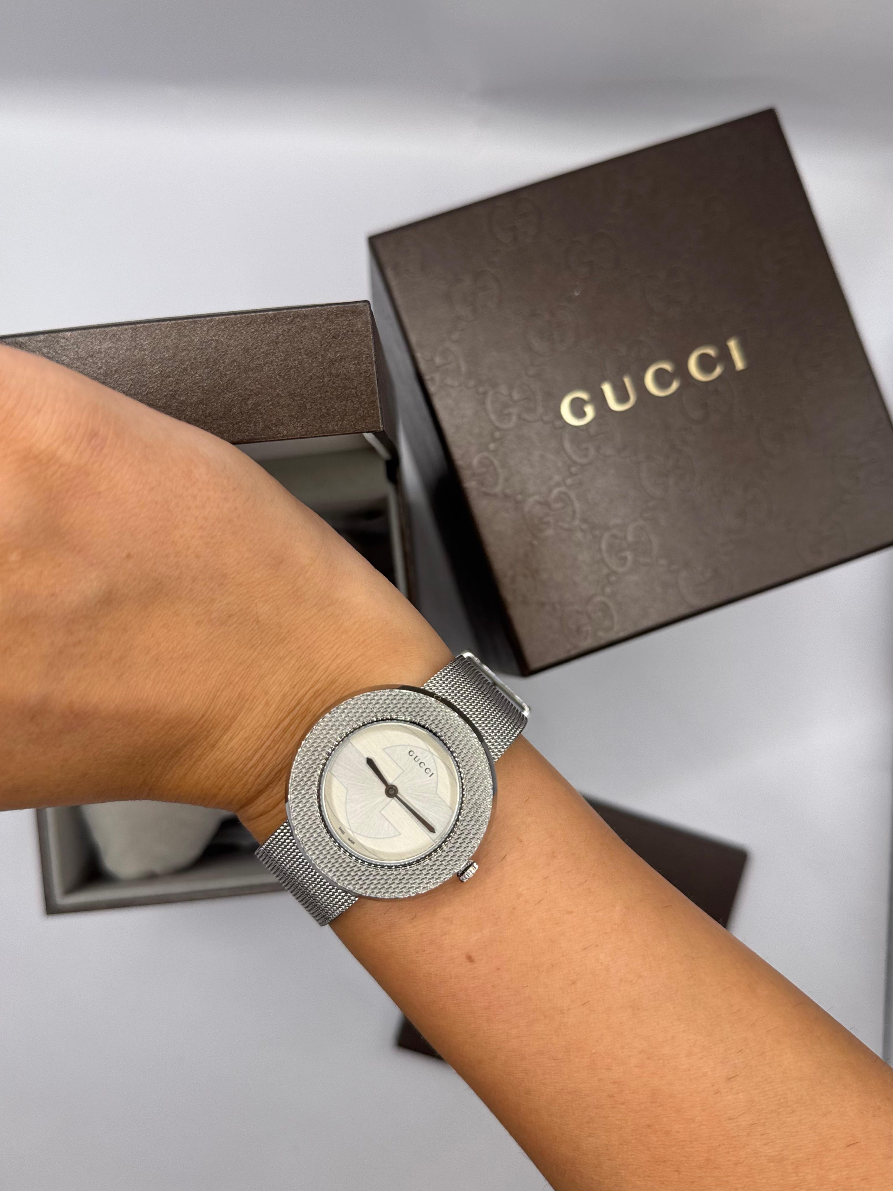 Gucci U-Play Watch Mesh Strap, 35 mm