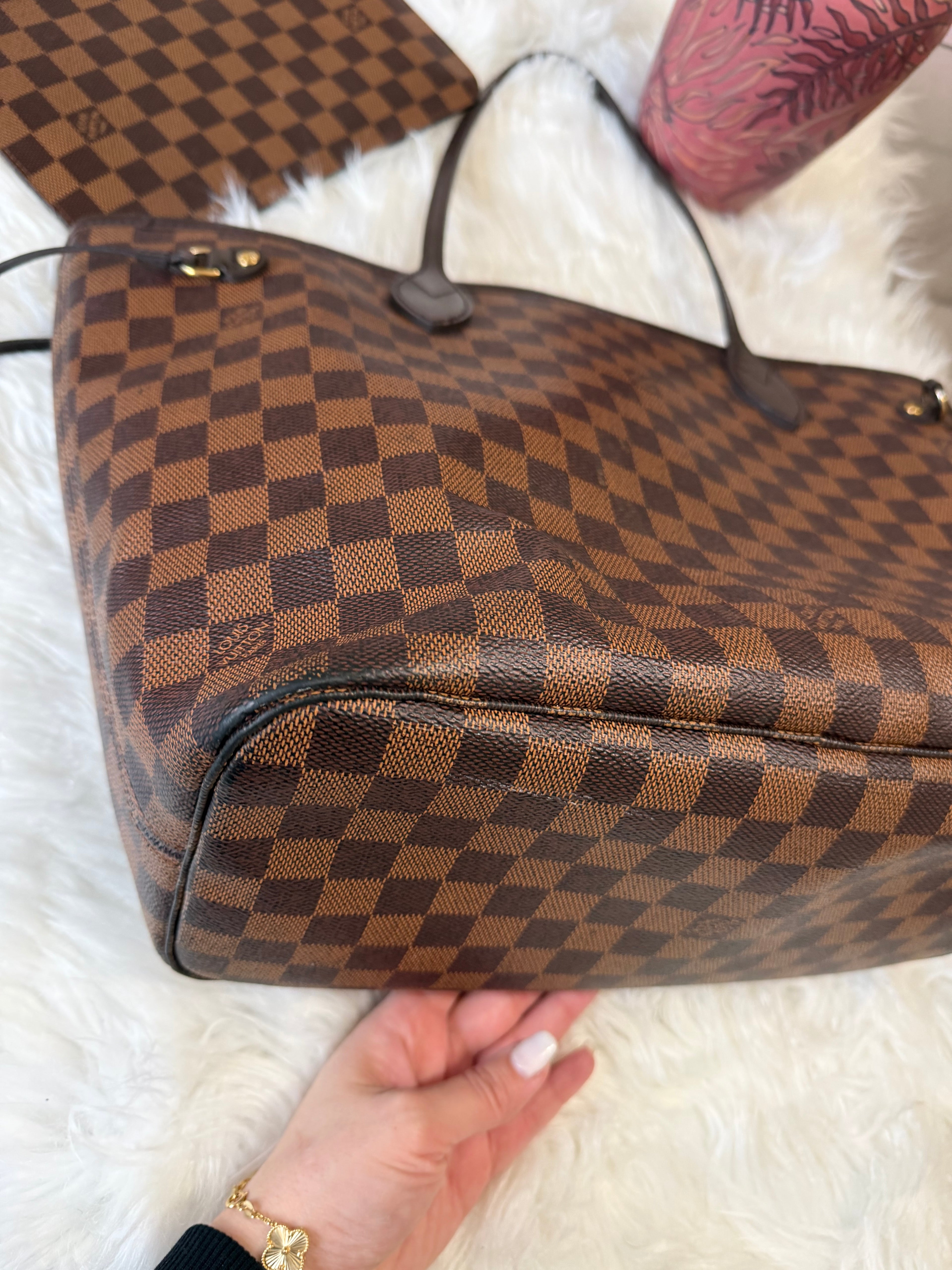 LOUIS VUITTON NEFERFUL DAMIER EBENE MM TOTE