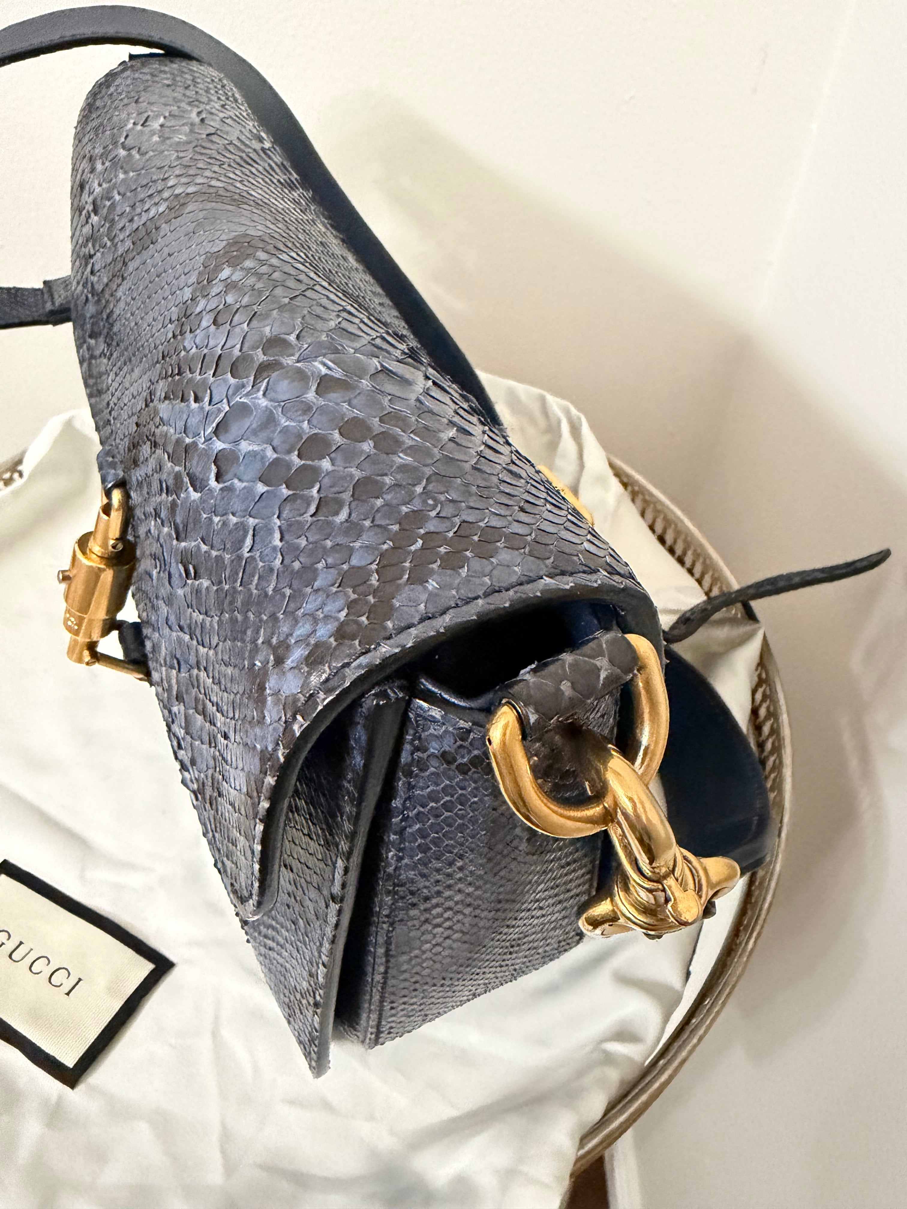 Gucci JACKIE PYTHON MEDIUM BAG