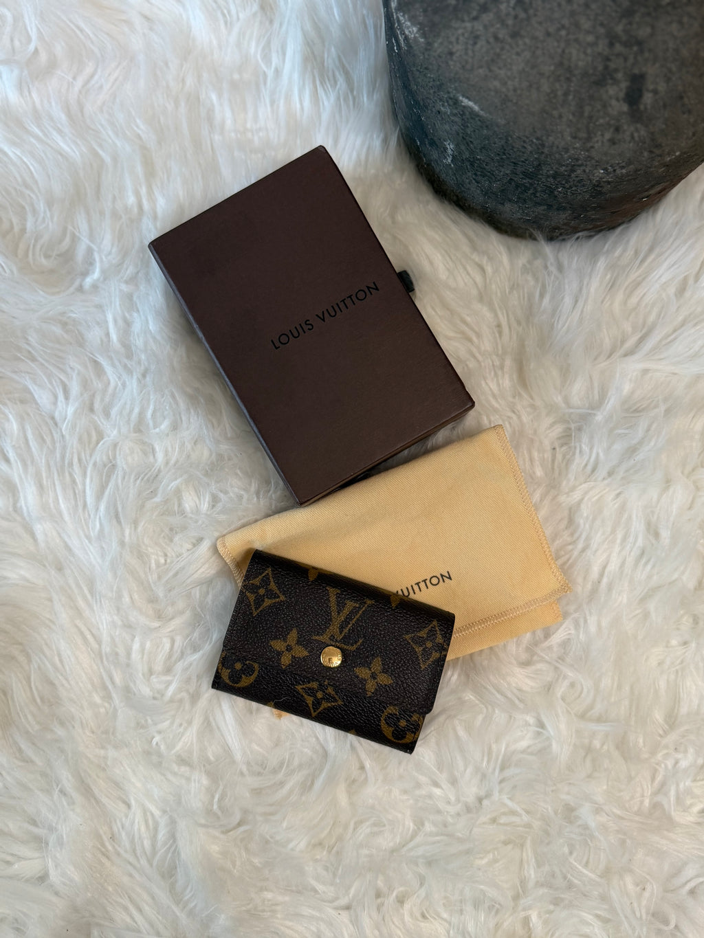 LOUIS VUITTON MONOGRAM PORTE LEATHER CARD WALLET