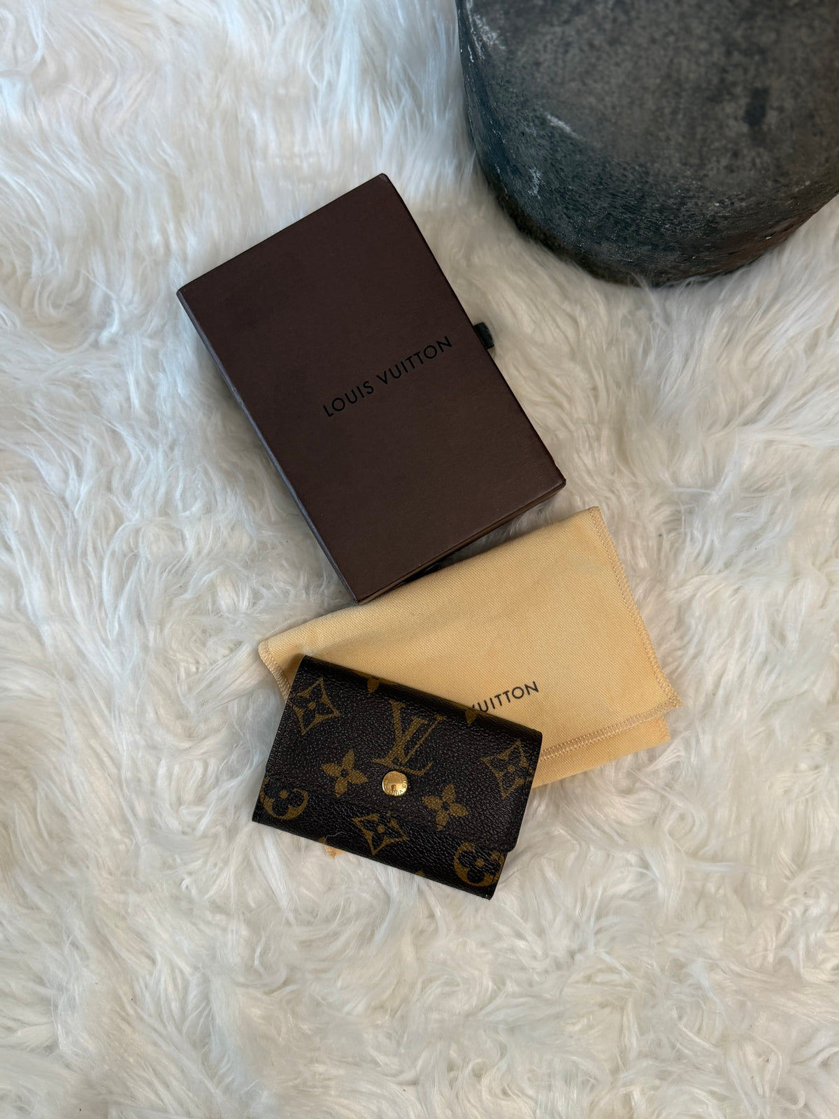 LOUIS VUITTON MONOGRAM PORTE LEATHER CARD WALLET