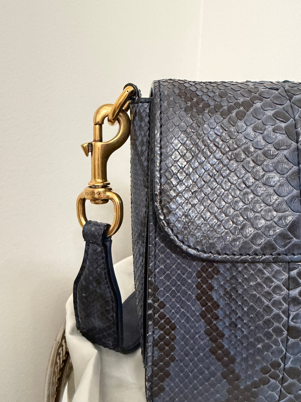 Gucci JACKIE PYTHON MEDIUM BAG