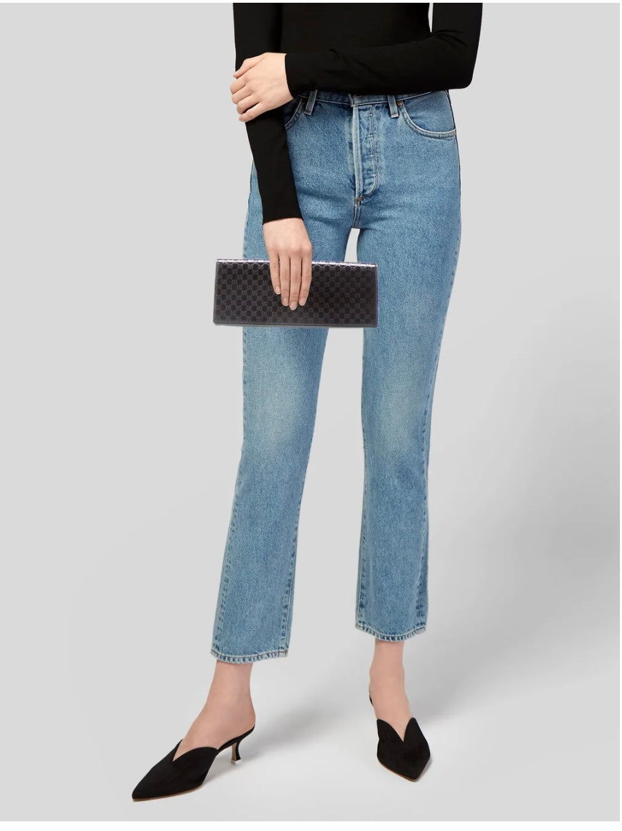 Gucci Microguccissima Broadway Patent Clutch
