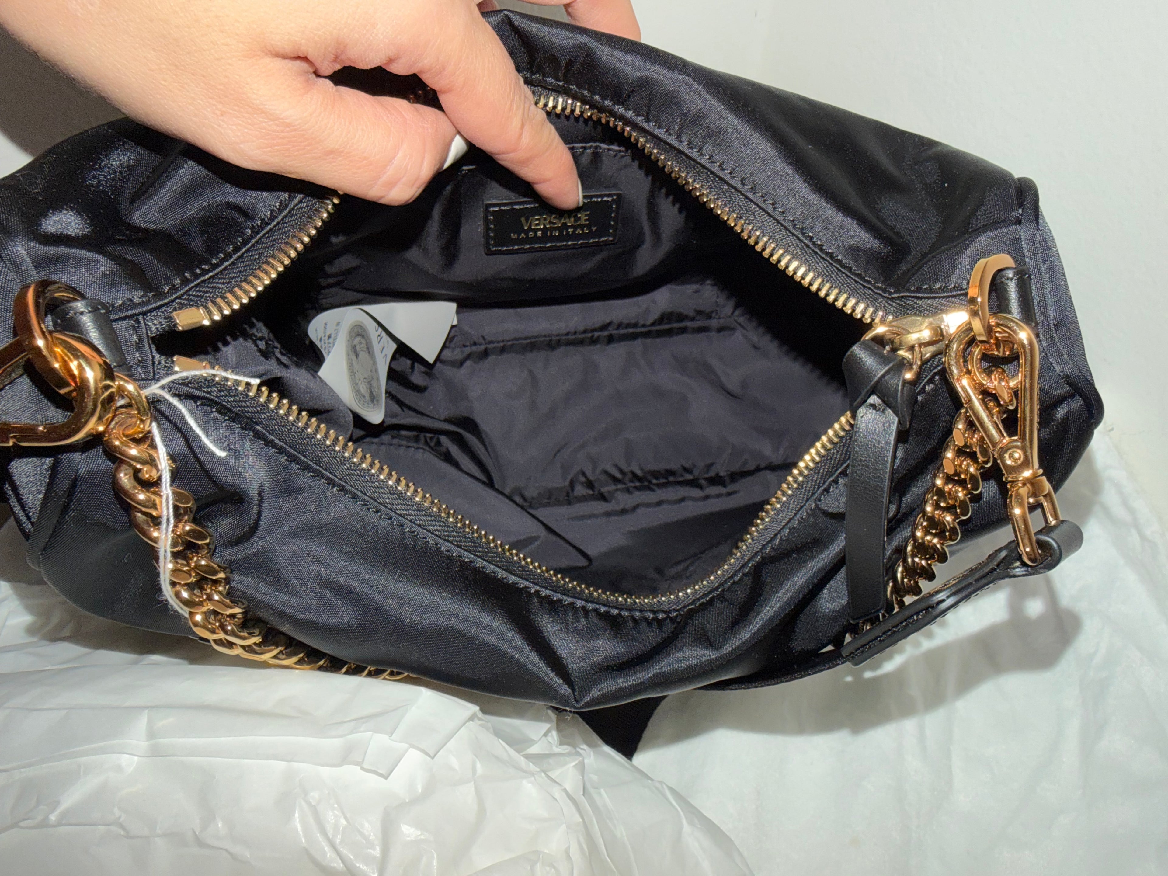 Versace Nylon Tribute Medium bag
