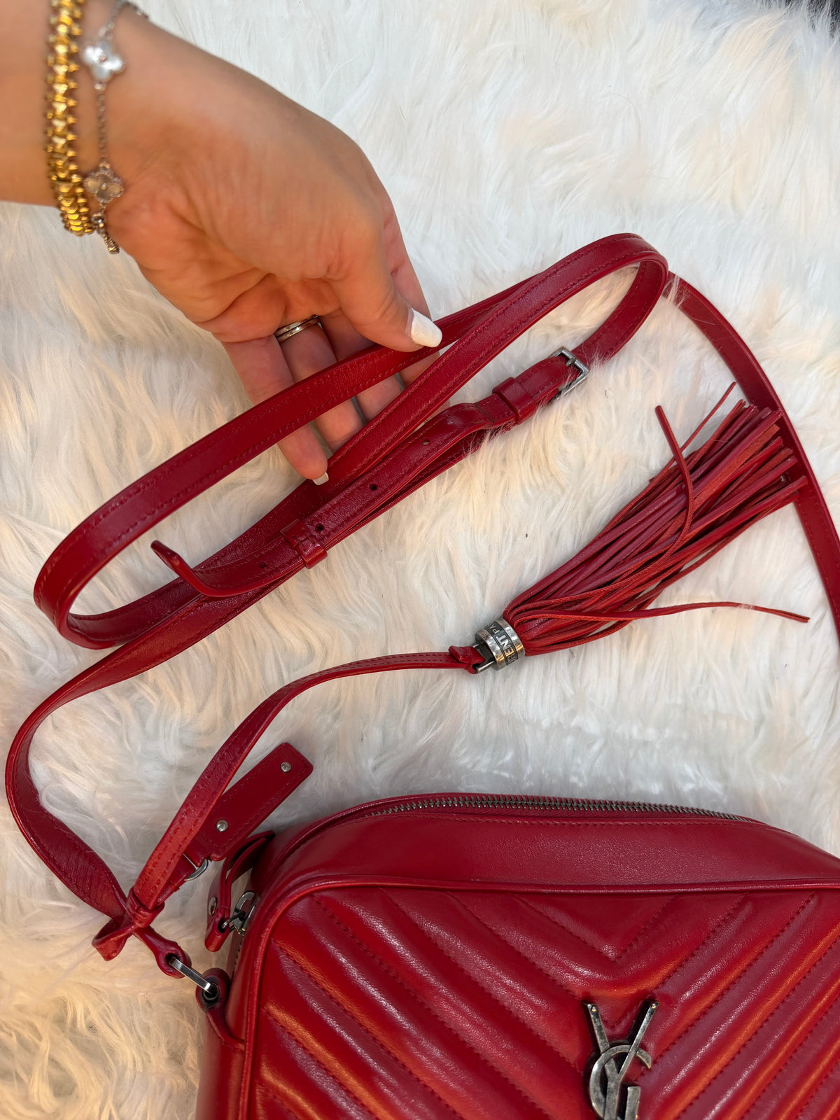 SAINT LAURENT LOU MATELASSE CAMERA BAG