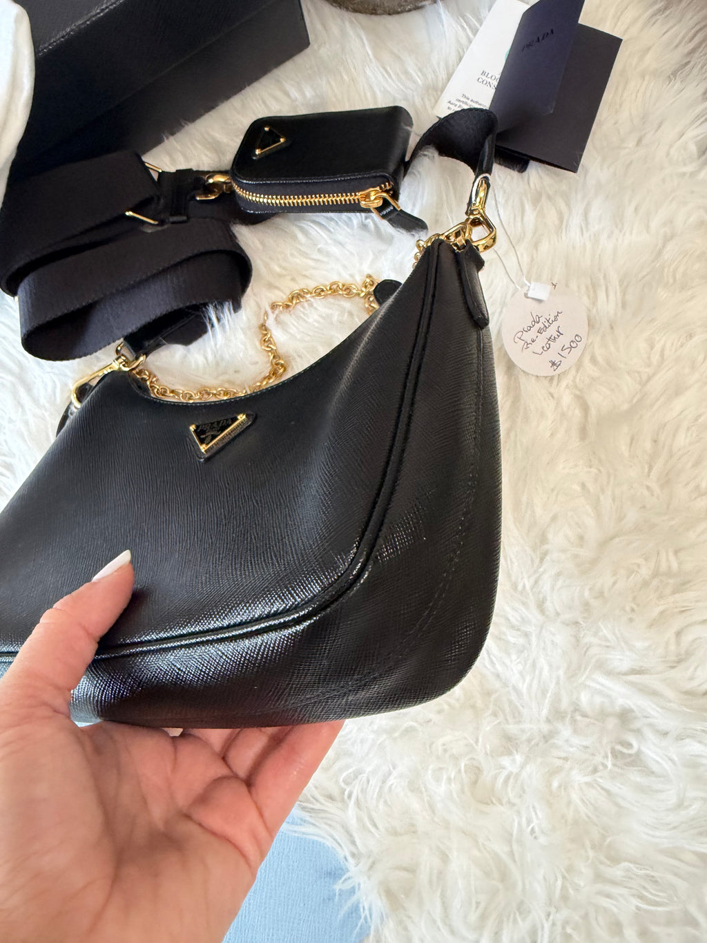 PRADA RE-EDITION SAFFIANO LEATHER BAG