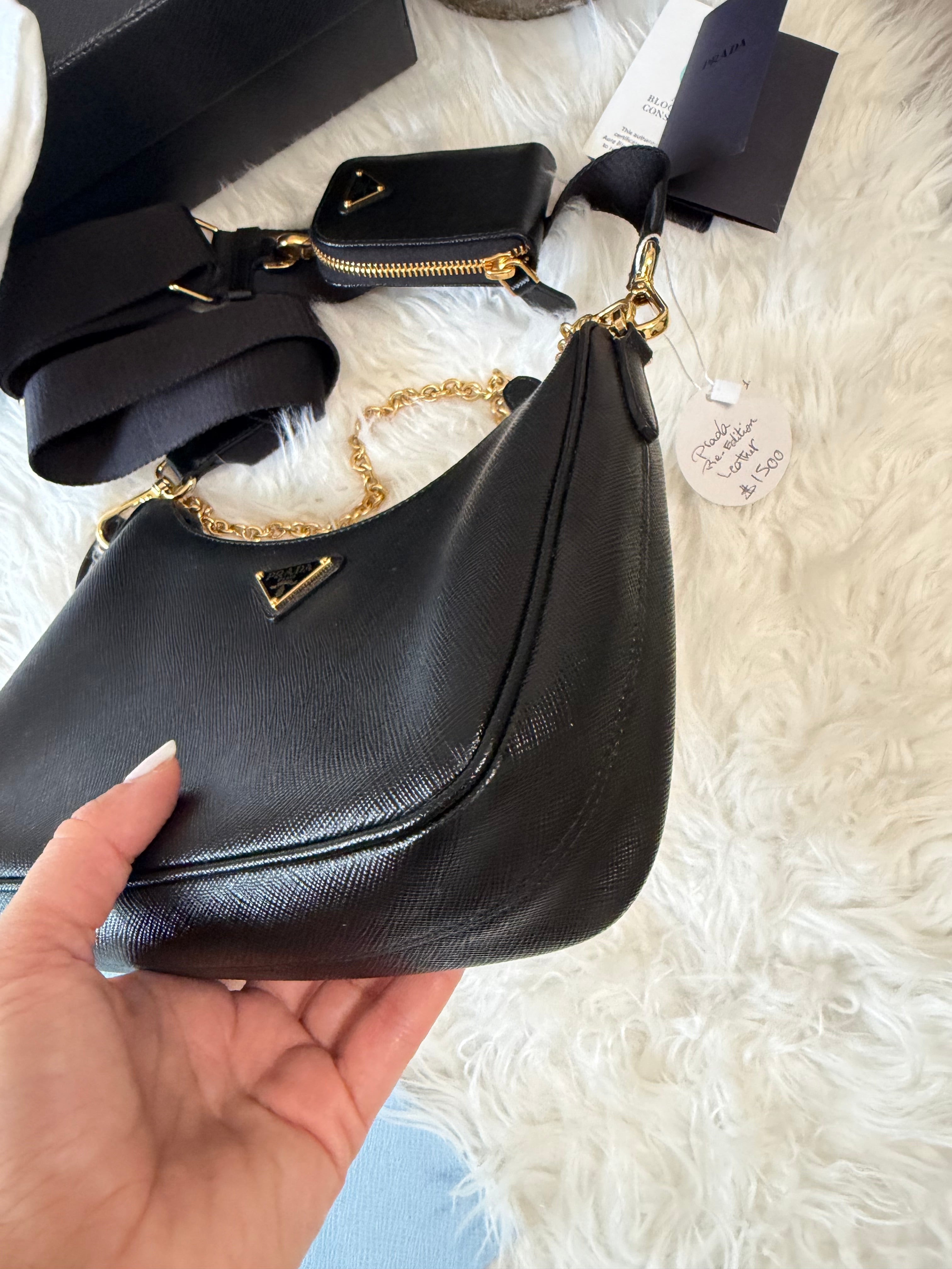 PRADA RE-EDITION SAFFIANO LEATHER BAG