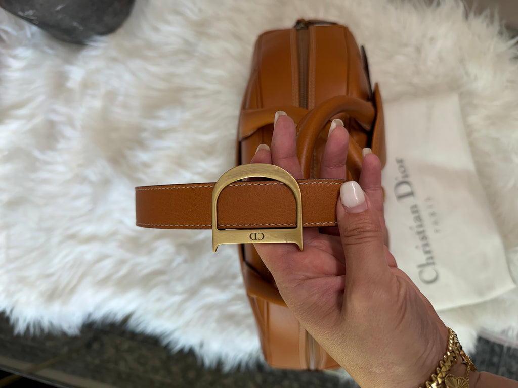 CHRISTIAN DIOR DOUBE SADDLE BOWLER BAG
