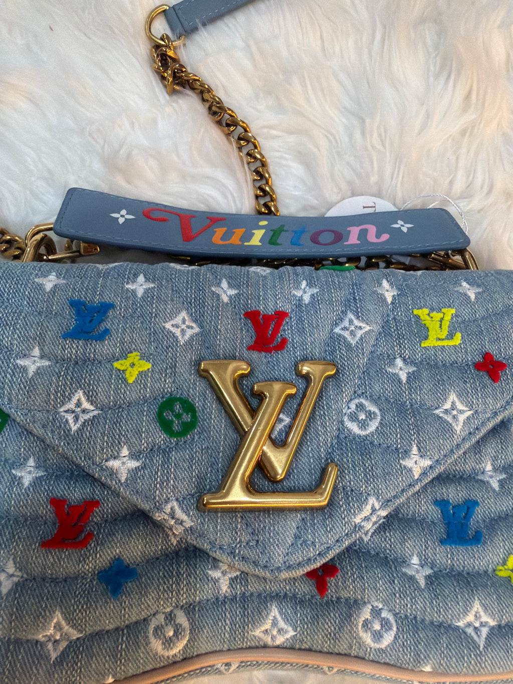 LOUIS VUITTON DENIM NEW WAVE EMBROIDERED MULTICOLOR