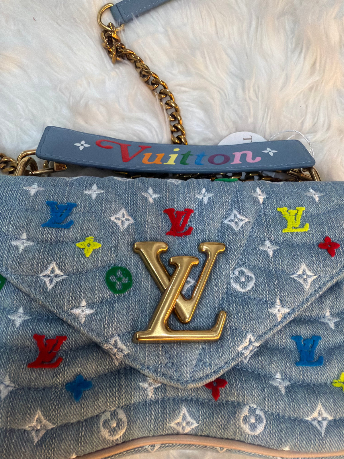 LOUIS VUITTON DENIM NEW WAVE EMBROIDERED MULTICOLOR