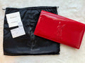 SAINT LAURENT BELLE DE JOUR EMBOSSED YSL LARGE CLUTCH