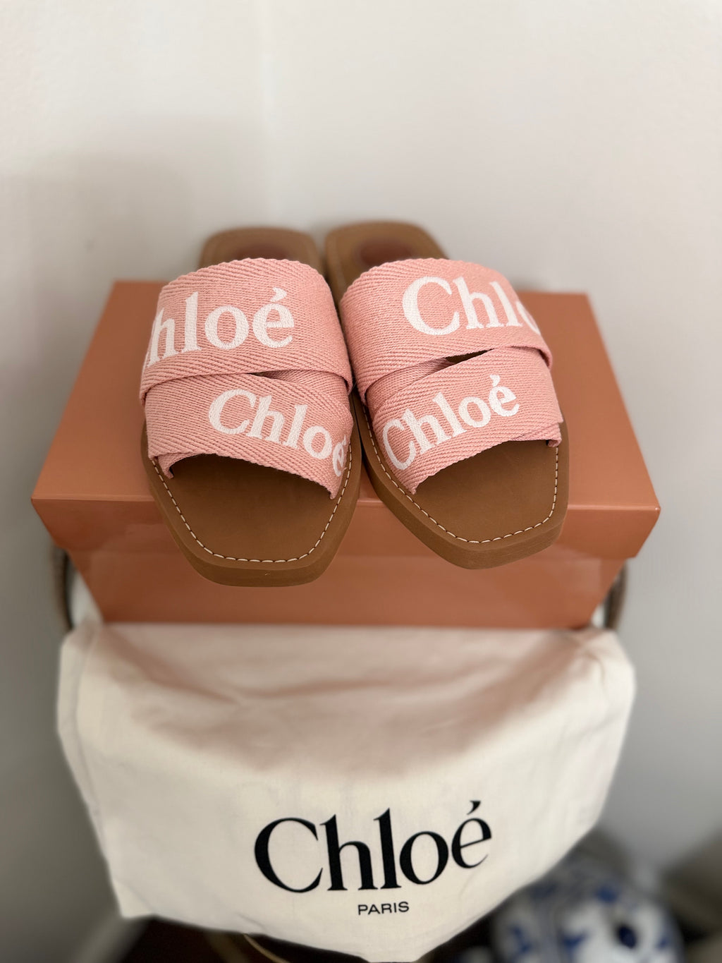 CHLOE LOGO STRAP SLIDE