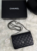 CHANEL LAMBSKIN WALLET ON CHAIN