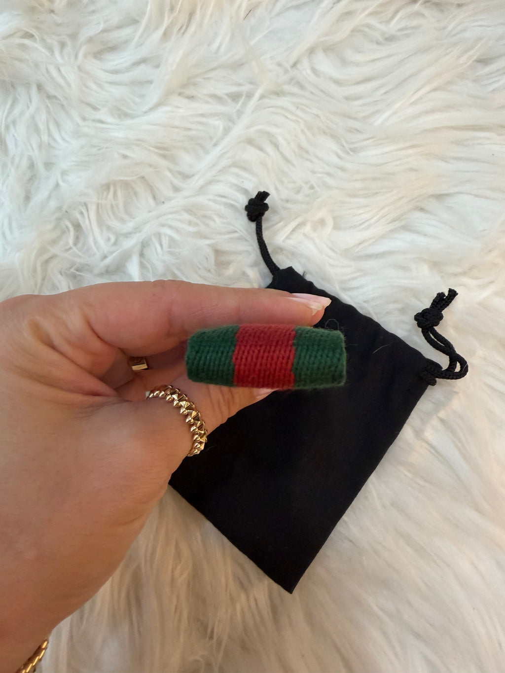 GUCCI OPHIDIA WEB KEYCHAIN
