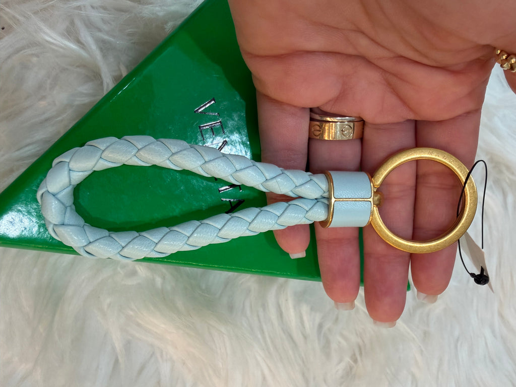 BOTTEGA VENETA INTRECCIATO LEATHER KEYCHAIN
