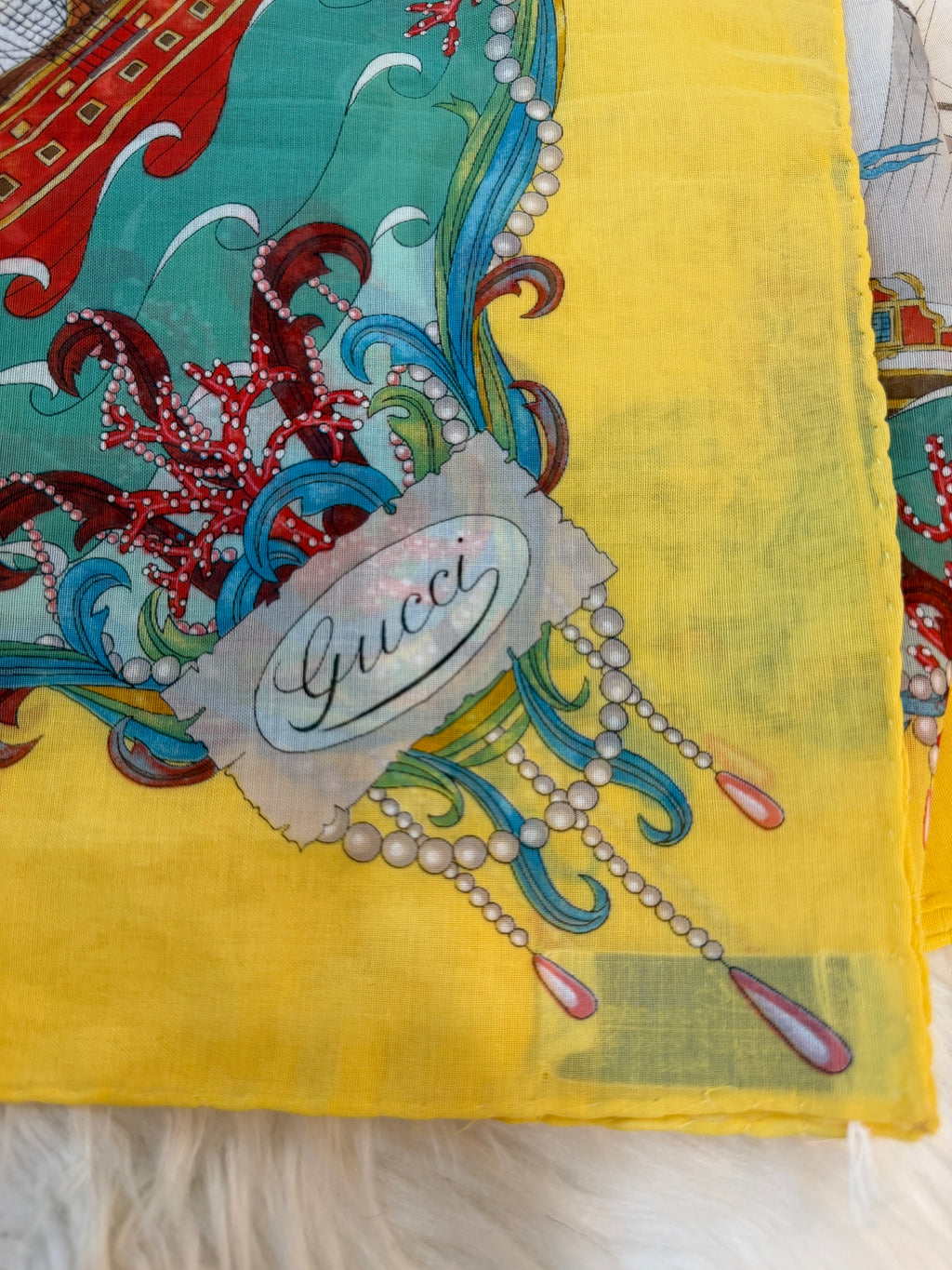 GUCCI VINTAGE NAUTICAL SCARF