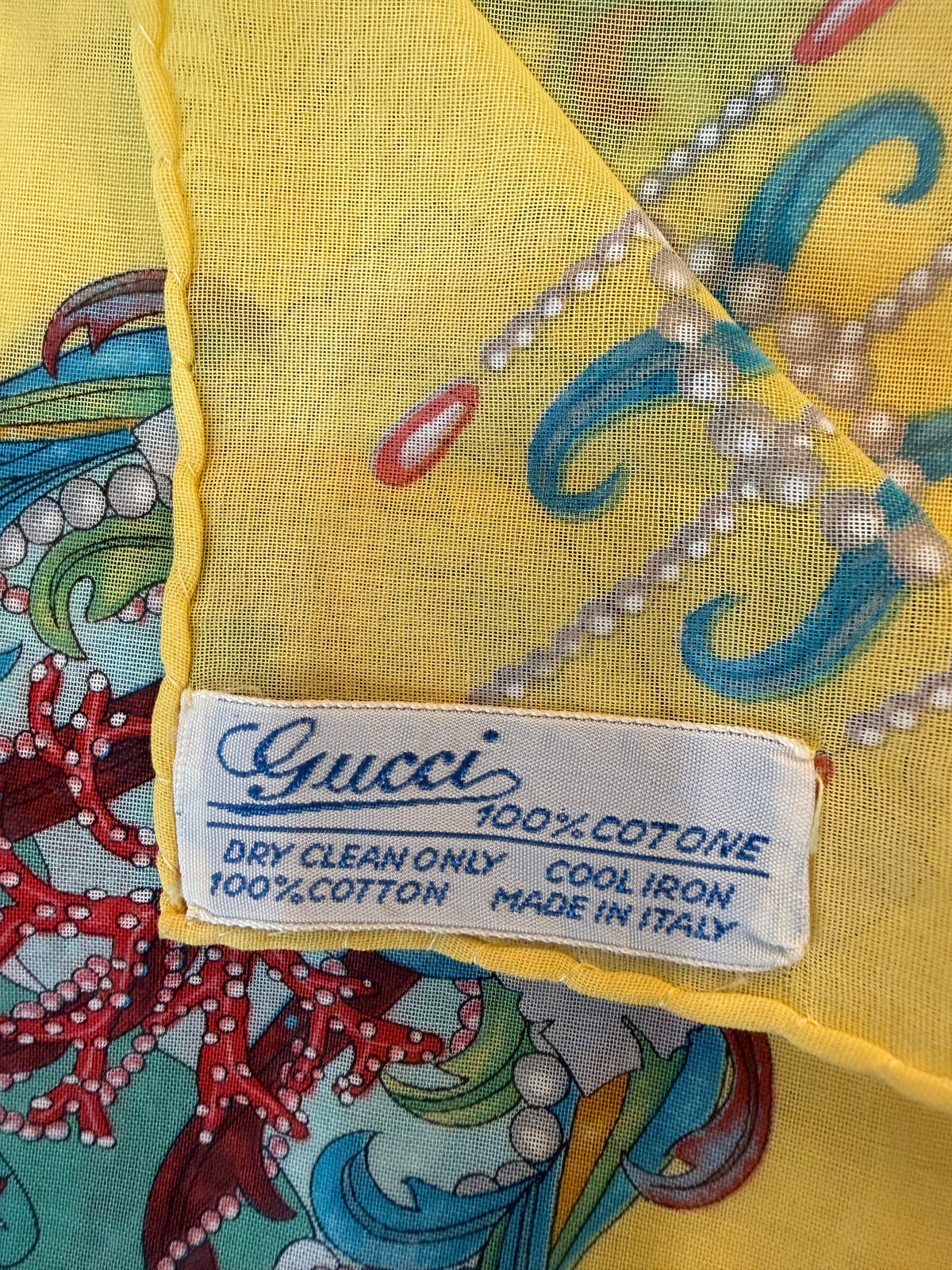 GUCCI VINTAGE NAUTICAL SCARF