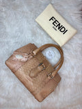 FENDI SELLERIA MINI LINDA PYTHON SATCHEL BAG