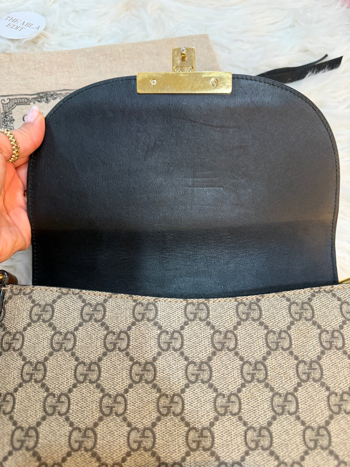 GUCCI PADLOCK SMALL GG SUPREME SHOULDER BAG