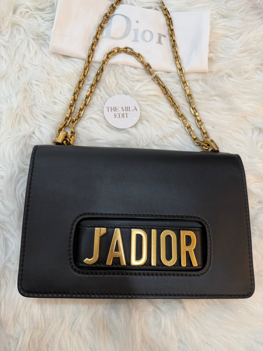 DIOR J'ADIOR FLAP BAG WITH CHAIN