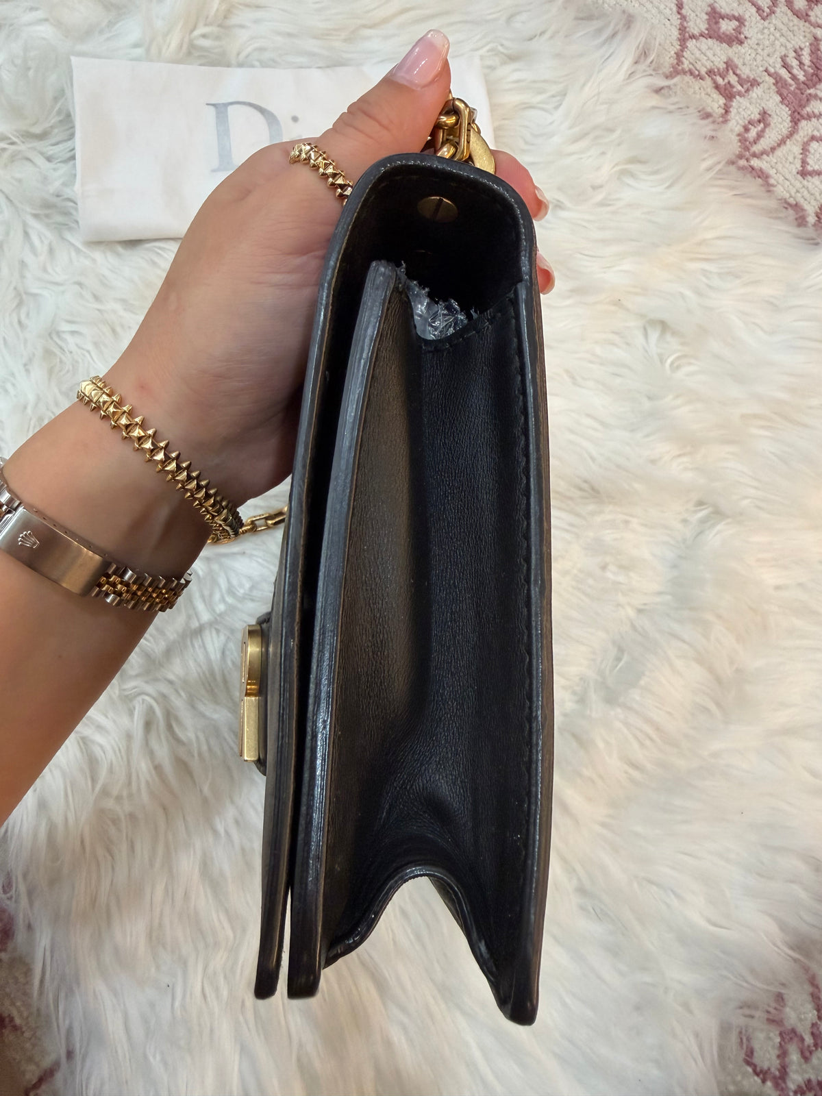 DIOR J'ADIOR FLAP BAG WITH CHAIN