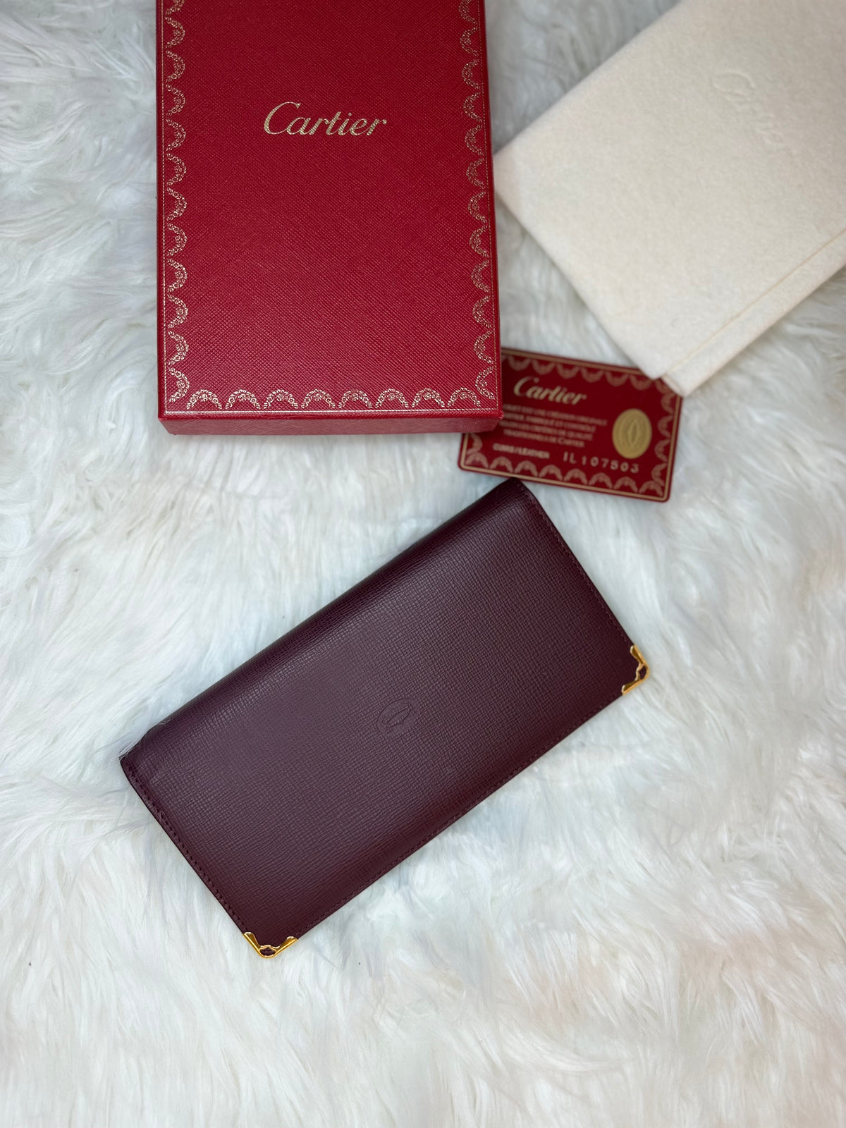 CARTIER FLAP WALLET SMOOTH LEATHER