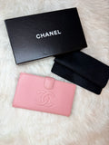 CHANEL TIMELESS CC FRENCH WALLET IN CAVIAR LEATHER