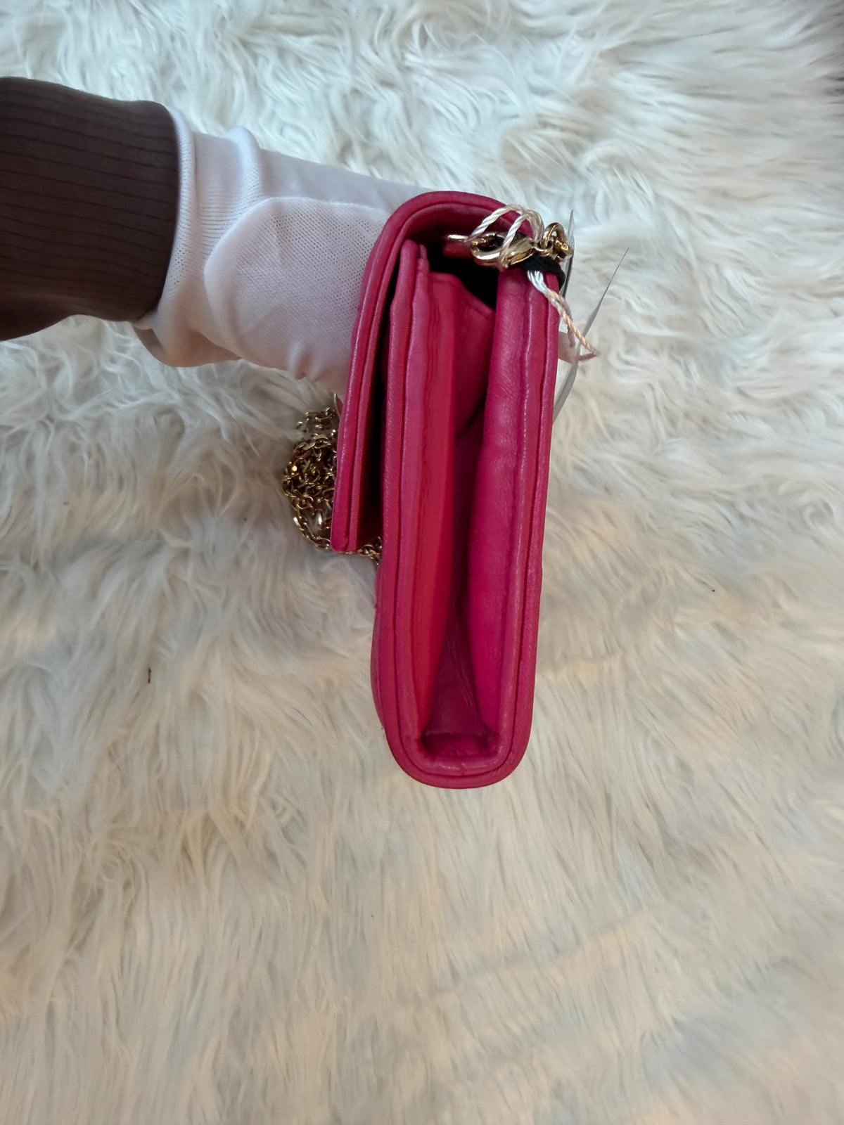 DIOR LADY DIOR CLUTCH WITH CHAIN CANNAGE QUILTED